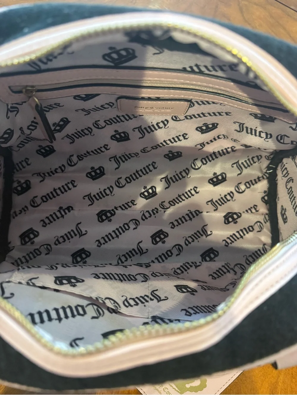 Juicy Couture Lovers Club Y2K Black & Pink Bowler Bag + Charms